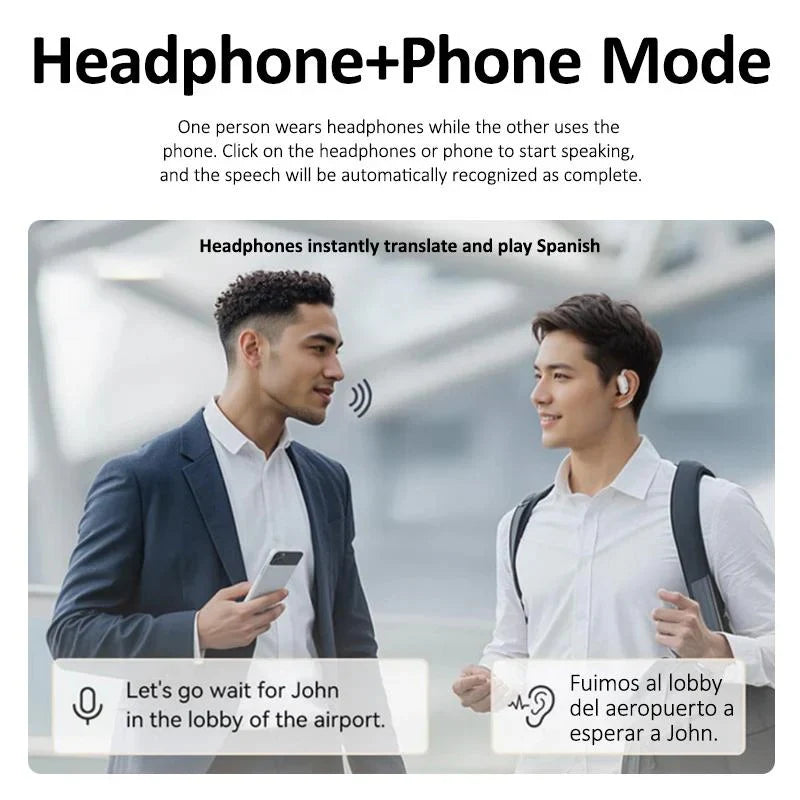 Advanced AI Translator Earbuds for Effortless Global Communication in Real-Time